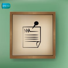 Nature paper drawing sign on blackboard background vector N2