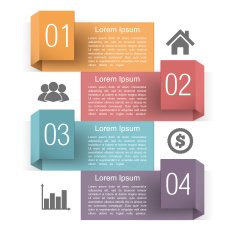 Design Template with Four Elements N2
