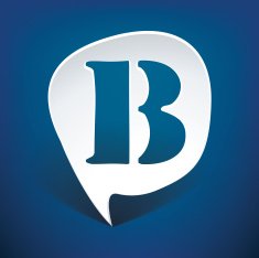 Bubble speech letter B