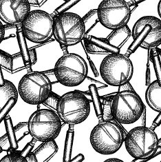 Sketch graduation hat and zoom