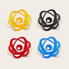 realistic design element atom N31