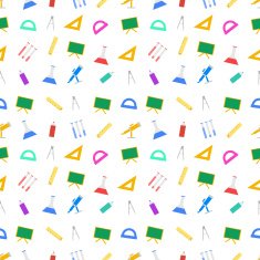 White vector background for school N2