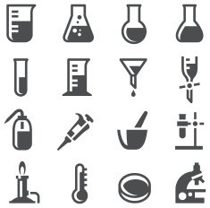 Chemistry Lab Icons Set 2