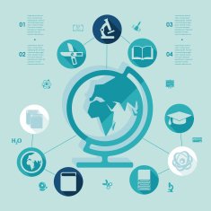 Education flat infographic N42