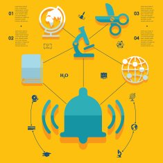 Education flat infographic N43