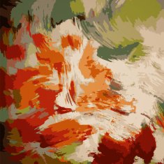 Paint strokes and splashes