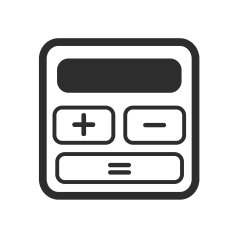 Vector Calculator Black Icon
