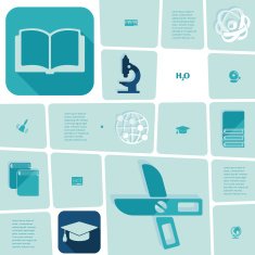 Education flat infographic N45