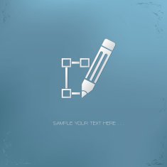 Pen design symbol vector