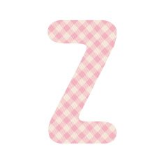Pink squares pattern alphabet Z