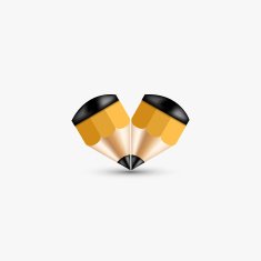 Vector concept pencil element design