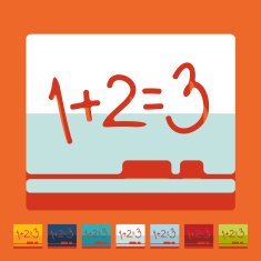 Flat design board N5