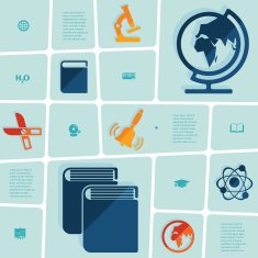 Education flat infographic N56