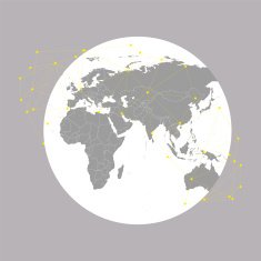 World globe Vector Illustration background for communication