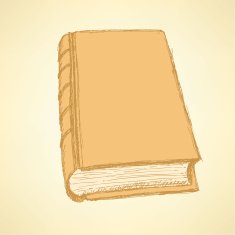 Sketch cute closed book