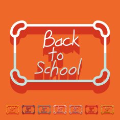 Flat design school N18