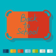 Flat design school N22