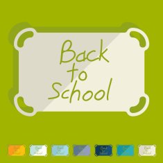 Flat design school N25