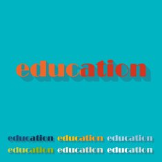 Flat design education N2