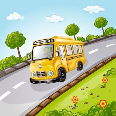 school bus N128