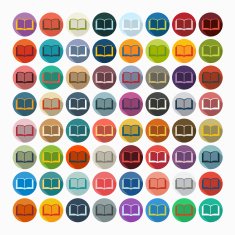 Flat design book N43