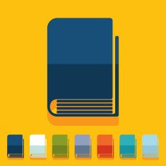 Flat design book N49