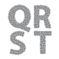 Gray letters free image download