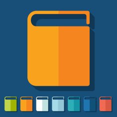 Flat design book N51
