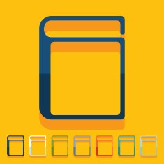 Flat design book N52