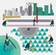Vector of City Construction Concept