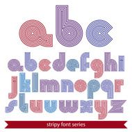 Elegant colorful unusual striped typescript