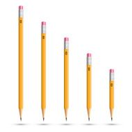 Pencils various length