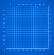 Blueprint squared paper sheet