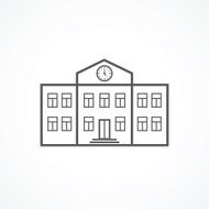 School Building Icon N25