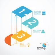 infographic Template step jigsaw banner concept vector
