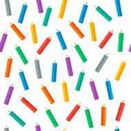 Colored pencils Vector illustration Background N3