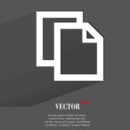 blank paper icon flat modern design N2