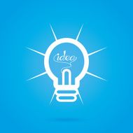 Abstract Bulb Icon Isolated On Background N2