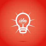 Abstract Bulb Icon Isolated On Background N3