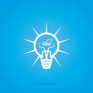 Abstract Bulb Icon Isolated On Background N4