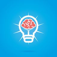 Abstract Bulb Icon Isolated On Background N5