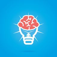 Abstract Bulb Icon Isolated On Background N6