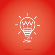Abstract Bulb Icon Isolated On Background N8