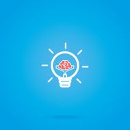 Abstract Bulb Icon Isolated On Background N10