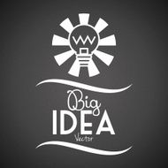 Abstract Bulb Icon Isolated On Background N13