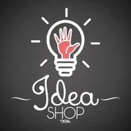 Abstract Bulb Icon Isolated On Background N15