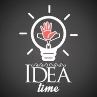 Abstract Bulb Icon Isolated On Background N16
