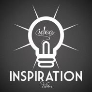 Abstract Bulb Icon Isolated On Background N18