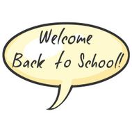 Vector Single Cartoon Bubble - Back to School N2