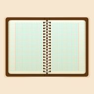 Open notebook vector